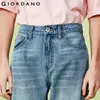 Giordano Jeans Uomo Jeans dritti a vita media Jeans in cotone multitasche larghi Jeans dritti Calca Masculina 01110069 201111