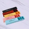 4 färger Macaron Box Cupcake Boxes Hemgjorda Macarons Chokladkartong Biscuit Muffin Case Retail Paper Packaging 20.3 * 5.3 * 5,3cm