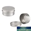 24pcs 50g latas de metal de alumínio rodada de lata caixa de prata vazia cosmético Creme Jar Pot Caso rosca Tampa Lip Balm Container