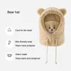 Adult Winter Autumn Warm Thick Plush Caps And Bear Protection Scarf Cute Neck Outdoor Rabbit With Ear Cap Hat For Women