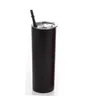 Skinny Tumbler 20oz Edelstahl doppelwandige hohe Weingläser schlanker vakuumisolierter Becher mit versiegelten Deckeln ZWL653