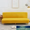 Élasticité couleur unie pli sans bras canapé-lit couverture siège pliant housse couvre banc canapé protecteur élastique Futon pas cher