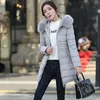 Faux Fur Parkas Women Down Jacket Winter Thick Snow Wear Coat Lady Clothing Kvinna 201027