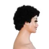 100 cabelo humano brasileiro afro kinky curl pixie curto corte preto perucas para afro-americano8653394