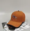 Nya baseballboll hattar mössor för män och kvinnor designer mode orange häst tryckt ben krökt visir snapback cap hip hop streetwear hatt älskare 98