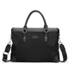 Designer herr svart nylon designer portfölj högkvalitativ bärbar dator väska stor kapacitet retro mode kontor kvinnor handväska