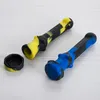 Smoke 14mm Silicone pipes NC silicon nectar collect with Stainless Steel tip Oil Rigs Silicone Smoking Pipe glasspipe dab rig