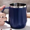 400ミリリットルのステンレス鋼のコーヒーマグカップの断熱材の絶縁水のボトルカップ飲み物の蓋の茶色の茶銃の魔法瓶