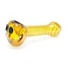 Cool Coloré Pyrex Verre Épais Tube De Fumer Pipe À Main Portable À La Main Herbe Sèche Tabac Huile Rigs Bong Conception Innovante Tuyaux DHL Gratuit