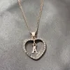Letters Chain Pendants Necklaces Women's Hip Hop Jewelry With Gold Tennis Chain Party Wedding Gift new
