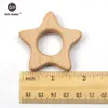 Let's make 20PCS/lot Wooden Stars Teethers Rings Wooden Toys DIY Pendent Set 201017