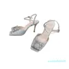 Fashion-Ladies Sandals Toe Silk Satin Sandal Woman Stiletto High Heels Square Buckle Open Fish Mouth Wedding Shoes