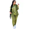 Y2K Fashion 2 Piece Set Survêtements Pull Casual Jogging Suit Slash Neck Lettre Imprimer Articles En Vrac Lots En Gros K8416