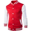 Men's Jackets Men/Boy Baseball Jacket Men Fashion Design Wine Red Heren Slim Fit College Varsity Brand Stijlvolle Veste Homme 3xl