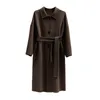 Cappotto in lana autunno inverno 2020 Cappotto maxi monopetto LJ201106