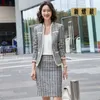Long Sleeve Styles Formal Women Business Suits with Skirt and Jackets Coat Ladies Professional Blazers Set ladies 2piece1