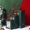 هدية عيد الميلاد تغليف أكياس حلوى الشوكولاته التعبئة حقيبة زينة عيد الميلاد الإبداعية حقيبة شفافة نافذة S / M / L الحجم XD24156