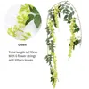 Decorative Flowers & Wreaths Wisteria Vine Artificial Garland Arch Wedding Decoration Fake Plant Foliage Rattan Trailing Home Wall Hanging D