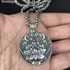 Andliga smycken Karma Buddha Wiccan Lotus Flower Wicca Moon Halsband Män kvinnor Tillbehör Witchcraft Witch Jewlery2210422