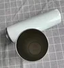 20 oz 30 oz Boş Süblimasyon Tumbler Kapak Ile Paslanmaz Çelik Sıska Kupası Saman Yalıtımlı Vakum Kahve Kupa Şarap Tumblers Ev Malzemeleri