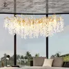 Lustres Moderne De Luxe Or Cristal Lustre Éclairage Led Luminaire Pour Salon Bar El Hall Lampe Suspendue