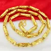 2 Stile schwere Herren 24K Real Massiv Gold Finish Dicke Miami Cuban Link Halskette Kette Top -Qualität Halsketten Schmuck1428019