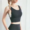 Kvinnor Samla Yoga Tee T-shirts Fashion Trend Anti-Burnout Sports Vest Bra Skinny Short Tops Kvinna Slim Fitness Running Underkläder Stötskyddad Tshirt