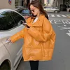 Kobiet Down Down Parkas 2022 w rozmiarze zimowej kurtki w rozmiarze Plusy Wysiadane kobiety w stylu koreańskim stojącym kołnierzem luzem ciepłe kurtki Luci22