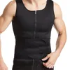 Erkekler Ter Sauna Elbise Yelek Bel Eğitmeni Vücut şekillendiricisi Neopren Tank Top Sıkıştırma Gömlek Egzersiz Fitness Zayıflama Korse Girdles2762