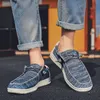 2021 Trend Canvas Shoes Men Boat Dude Deck Loafer Fashion Outdoor Casual Flat Beach Large Size 220216