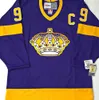 Pas cher personnalisé VINTAGE WAYNE GRETZKY LA KINGS CARRIÈRE CCM HOCKEY JERSEY Point ajouter n'importe quel numéro nom HOMMES KID HOCKEY JERSEYS XS-5XL