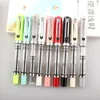 wholesale Fountain Pens Student Practise Calligraphy Plastic Transparent Pen F Nib 0.5mm Hooded 0.38mm Color Ink School Supplies
