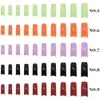 Kimcci 500st Candy Color French False Nail Tips Artificial Fake Nails Art Acrylic Manicure Tools Makeup Beautiful Black Pink6688307