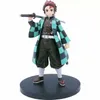 Figuras de ação de PVC Tanjirou Nezuko Anime Kimetsu No Yaiba Modelo Feliz Toys LJ2009246570396