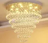 Nowoczesny Lustre De Crystal Żyrandol Duży Cristal Lighting Designs Projekty hotelowe Lampy Schody Restauracja Lights Lights