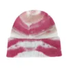 Frau Winter Retro Tie Dye Cap Frauen Sport Hut Wolle Haar Zubehör Kopfbedeckungen Ornamente Beanie Skullies Motorhaube gjhjuk