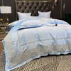 Bedding Sets Luxury Silk Soft Cotton Chic Embroidered Duvet Cover Set Bed Sheet Pillowcases Queen King Size Home Textiles