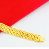 Handgelenkkette, 18 Karat Gelbgold gefüllt, Damen-Herren-Armband, Statement-Schmuck, 21,1 cm