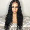 5 * 5 '' Silkbas Human Hair Wigs Pre Plocked För Black Women Wet and Wavy Virgin Brazilian Lace Front Wig med baby hår