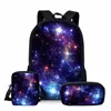 Twoheartsgirl Multicolore Galaxy Star Space Sac à dos pour adolescentes Garçons Classique Unique Enfants Bagpack Étudiant Enfants Sac à dos LJ201225