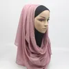 スカーフ2021製品ダイヤモンドシフォン女性ロングハイジャブスカーフイスラム教徒の女性キャップイスラム服トルコターバンショールヘッドスカーフ