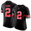 Maillots Ohio State Buckeyes Maillot JK Dobbins Fuller Garrett Wilson Mike Weber Jr. Maillots de football universitaire Nick Bosa cousus sur mesure