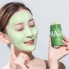 緑茶マスクの顔の美しさのスキンケア保湿穴のクリーナーの油管理男性と女性の塗抹タイプのソリッド化粧マスクスティック