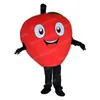 High quality Green Red Apple Mascot Costume Stage Performance Cartoon Character Outfit Performance Party Dress