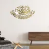 Autocollants muraux 3D Murale acrylique autocollants musulmans Décoration de salon décoration islamique pour la maison Miroir Mall Autocollant Décoration de chambre à coucher7757362