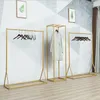 Eisen Bekleidungsgeschäft Display Regal Commercial Möbel Landung Gold Wäscheständer Einfache Dekoration Tasche Hängende Tuch Racks
