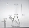 Piccoli bong d'acqua in vetro mini tubi per fumare drop down riciclatori rig olio dab beaker bowl downstem bubbler perc 14mm 03