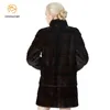 natural Mink fur coat ladies Winter can adjust the length of clos be customized large size 6XL7XL 211220