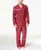 Семья Рождество Pajamas красный плед домой носить мамочку и мне одежда Одежда отца сын рубашки + брюки родительский ребенок дети детские пижамы lj201111