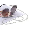 Chaîne de masque de perles artificielles blanches de luxe, lanière/chaîne de lunettes avec fermoir à homard, support Vintage, collier pour femmes, corde anti-jet, vente en gros